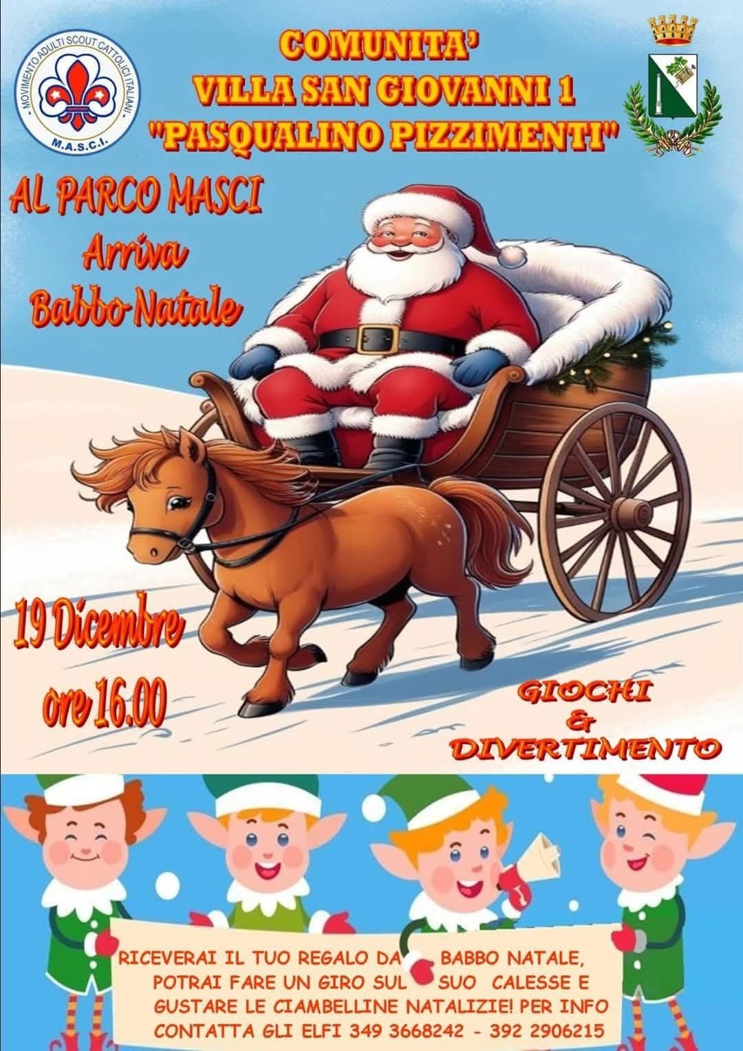 Arriva Babbo Natale - Parco MASCI Villa San Giovanni - RC