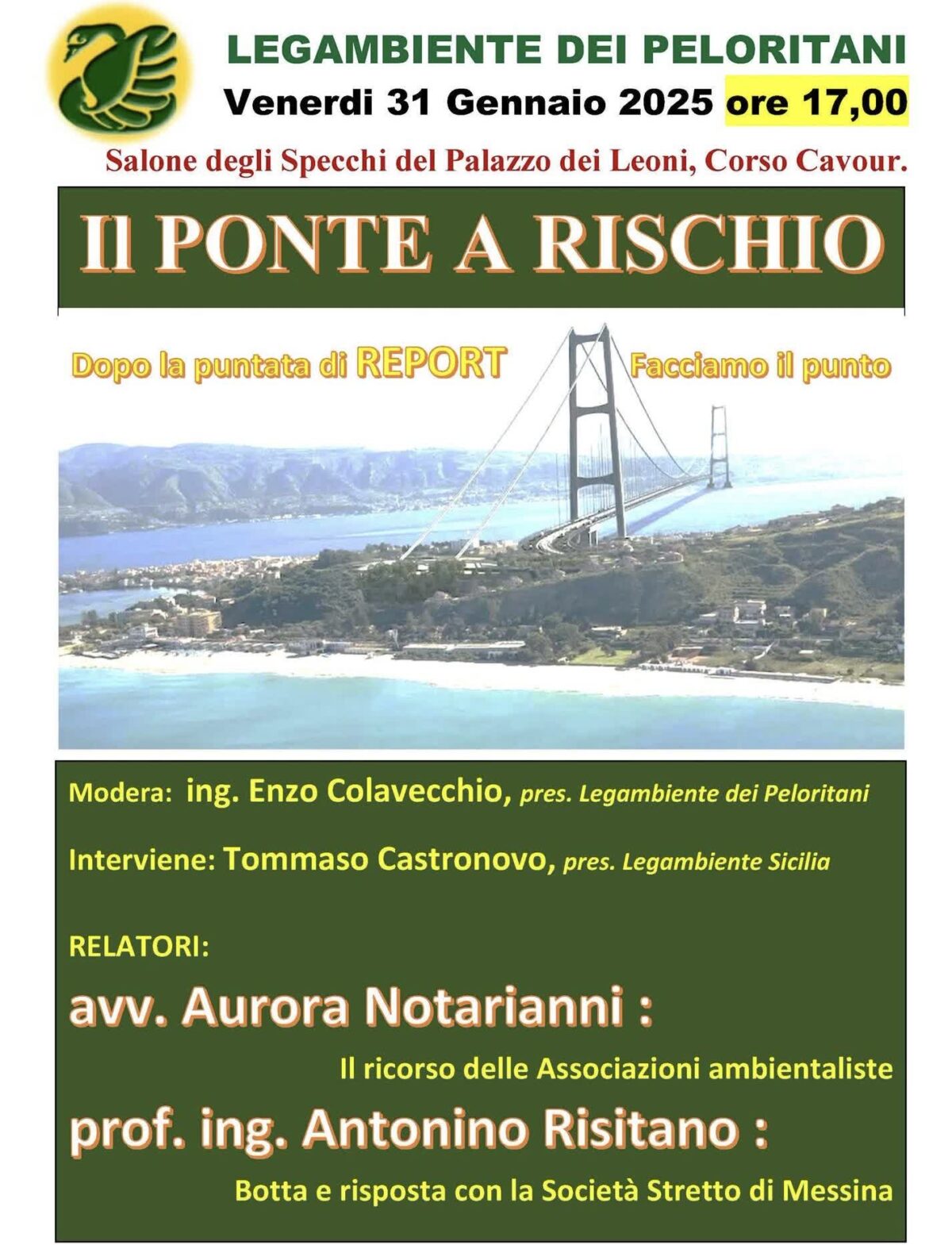 Il ponte sullo stretto a rischio - Messina