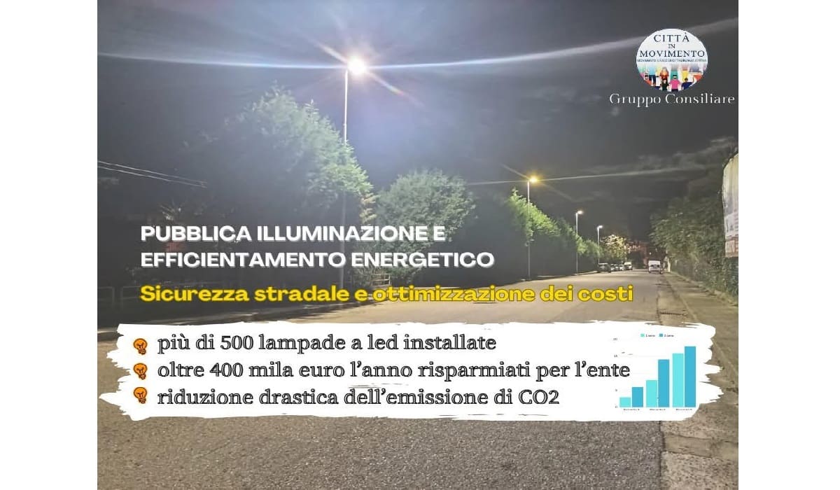 Nuova Pubblica illuminazione - comune di Villa San Giovanni - gruppo consiliare citta in movimento