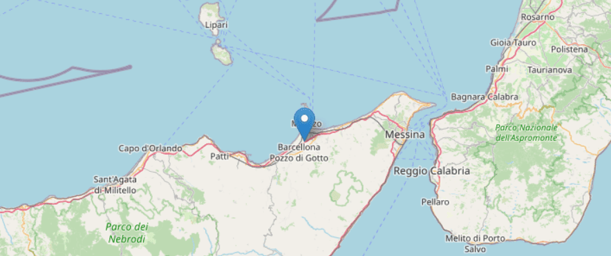 terremoto a messina oggi